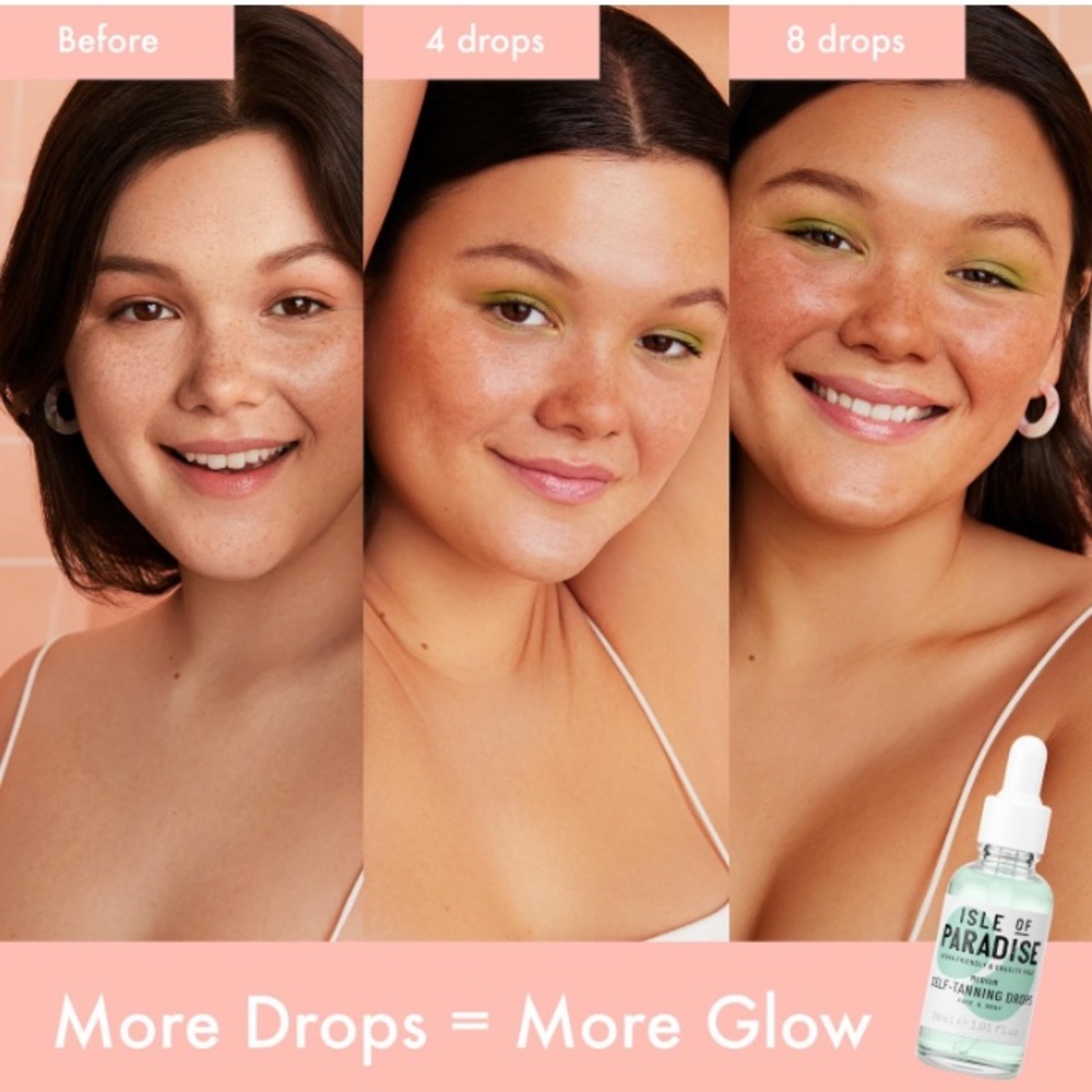 💛NEW!💛Isle Of Paradise Tanning Drops BNIP! - Picture 4 of 15